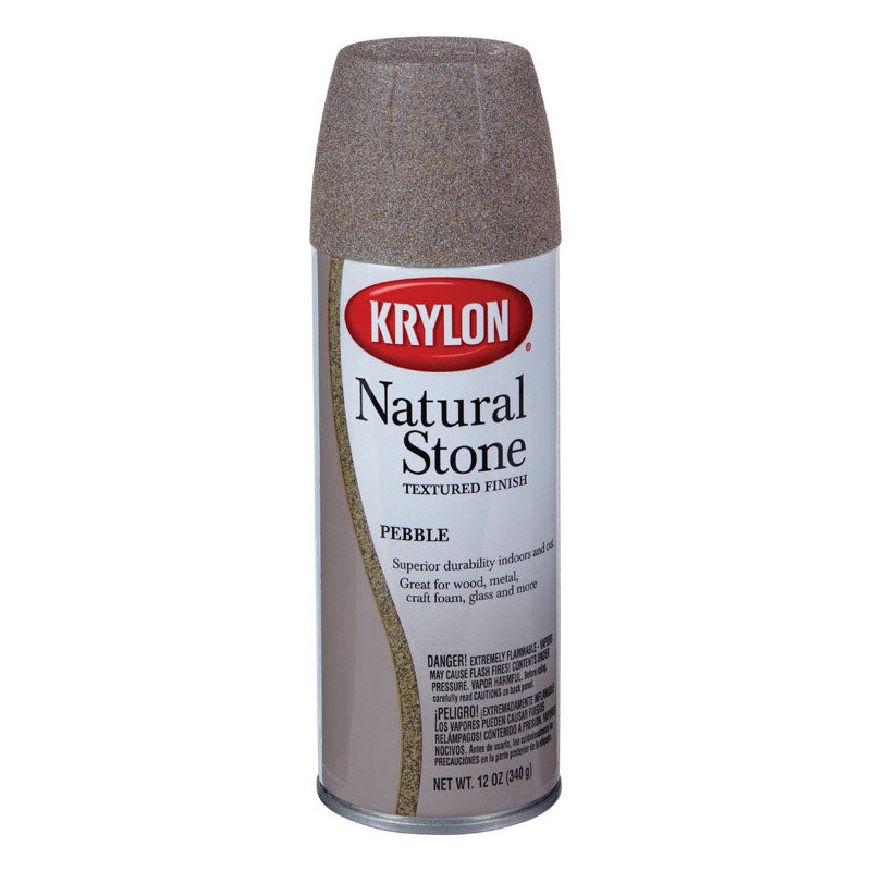 Krylon Pebble Textured Natural Stone Spray Paint 12 oz.