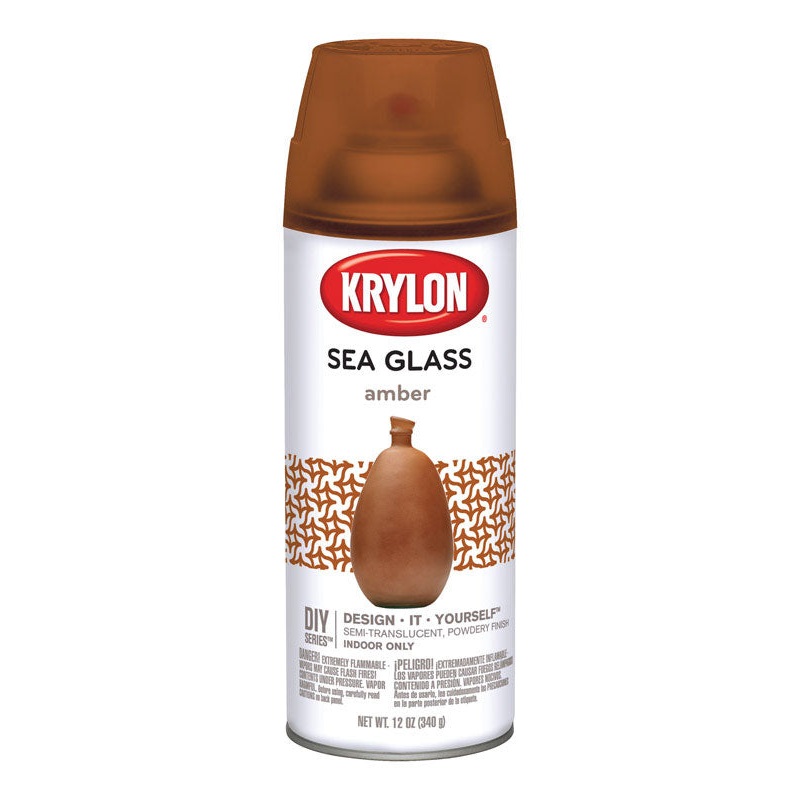 Krylon Semi-Tranlucent Amber Low Sea Glass Spray 12 oz.