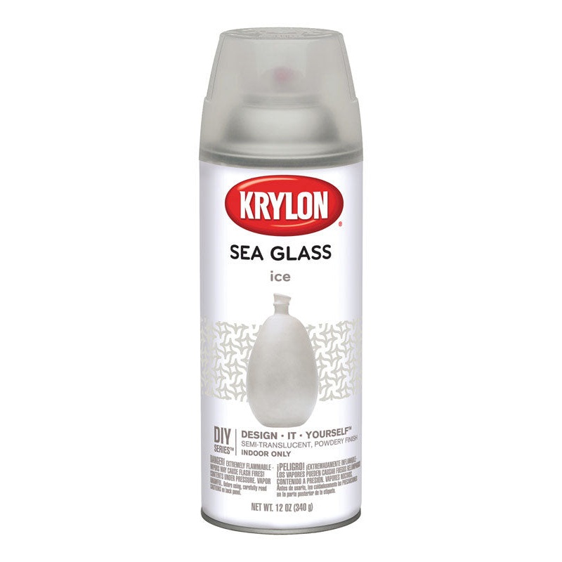 Krylon Semi-Tranlucent Ice Low Sea Glass Spray 12 oz.