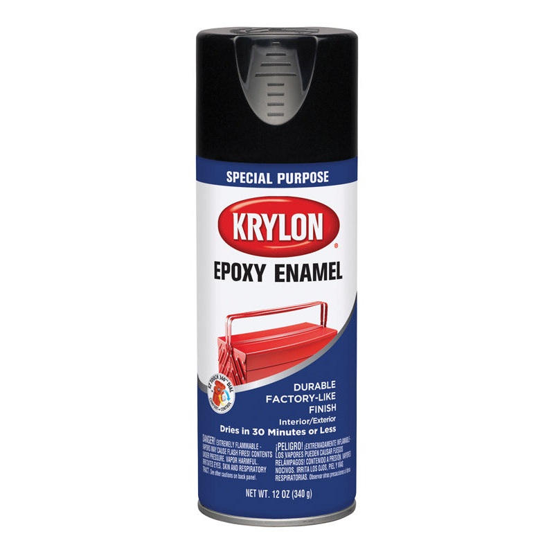 Krylon Special Purpose Black Gloss Enamel Spray 12 oz.