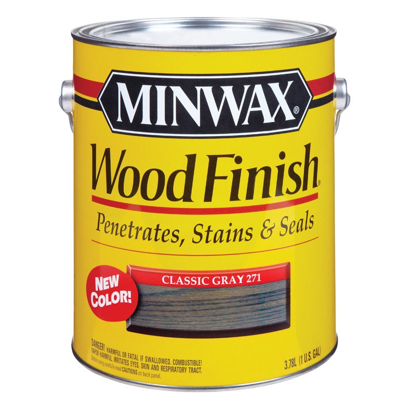 Minwax Wood Finish Transparent Oil-Based Wood Stain Classic Gray 1 gal.