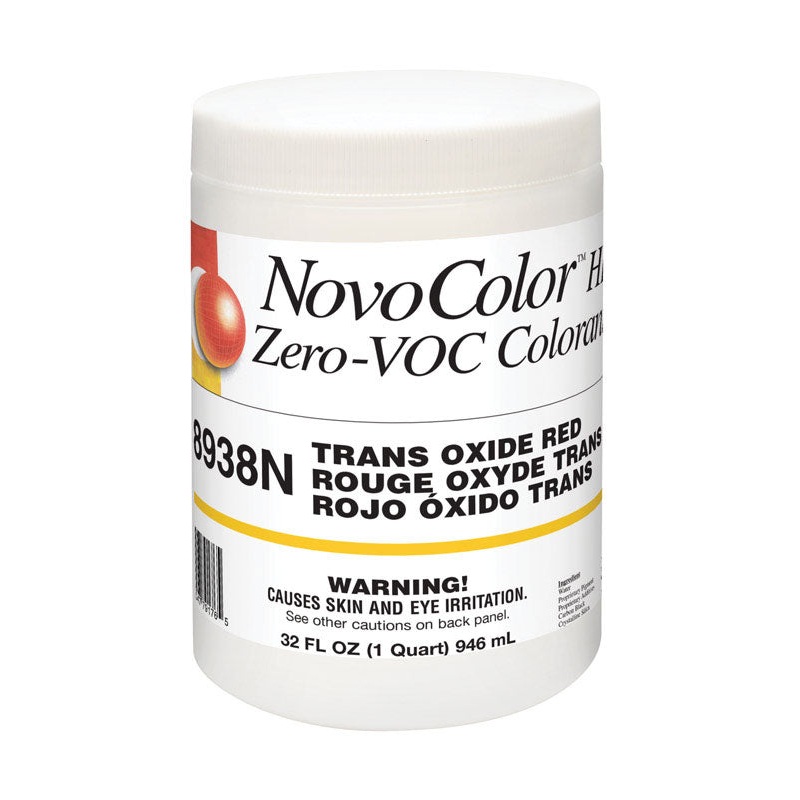 NovoColor HP TR Trans Oxide Red Paint Colorant 1 qt.