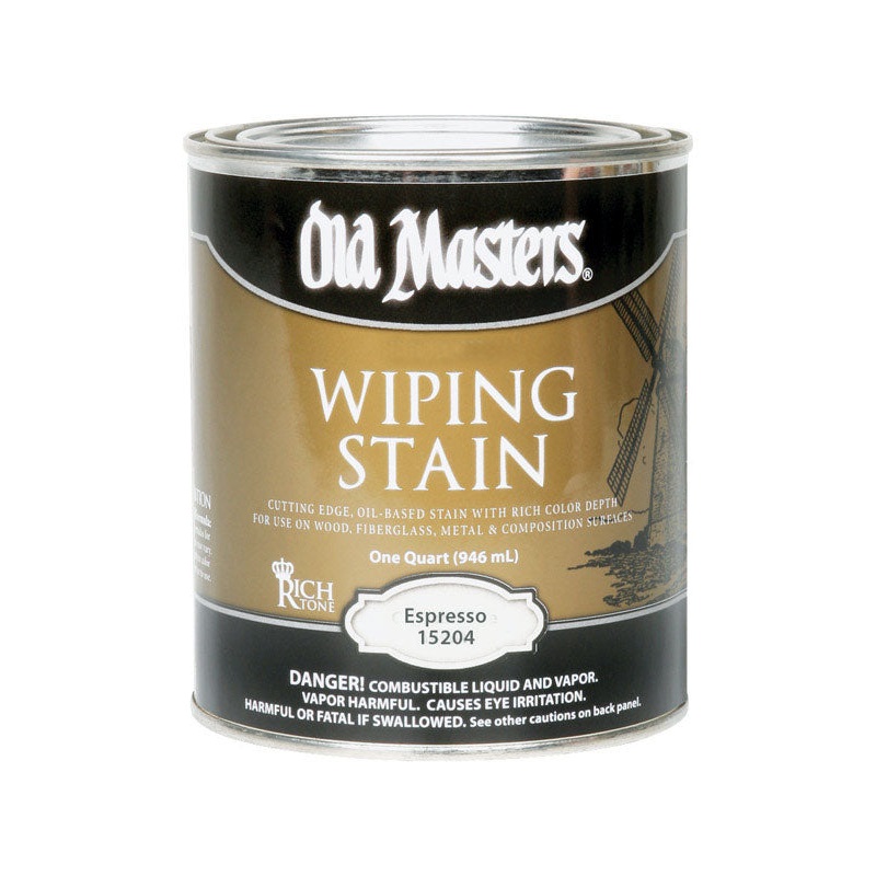 Old Masters Semi-Transparent Espresso Oil-Based Wiping Stain 1 qt.