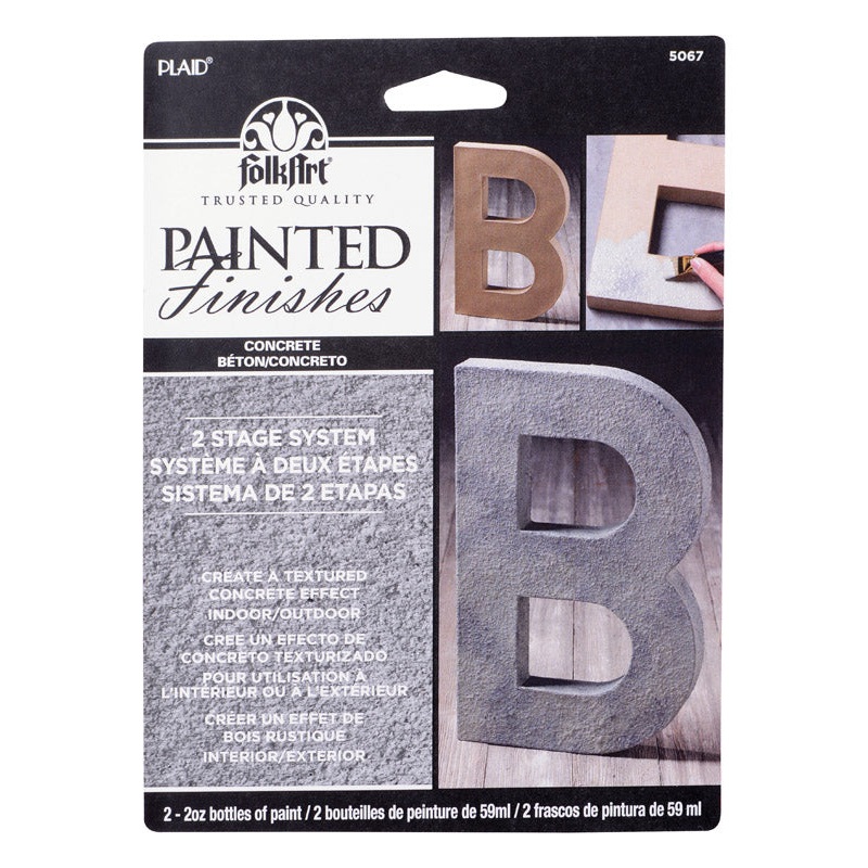 Plaid FolkArt Flat Concrete Hobby Paint 4 oz.