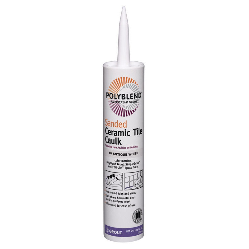 Polyblend Sanded Tile Caulk Antique White 10.5 oz.