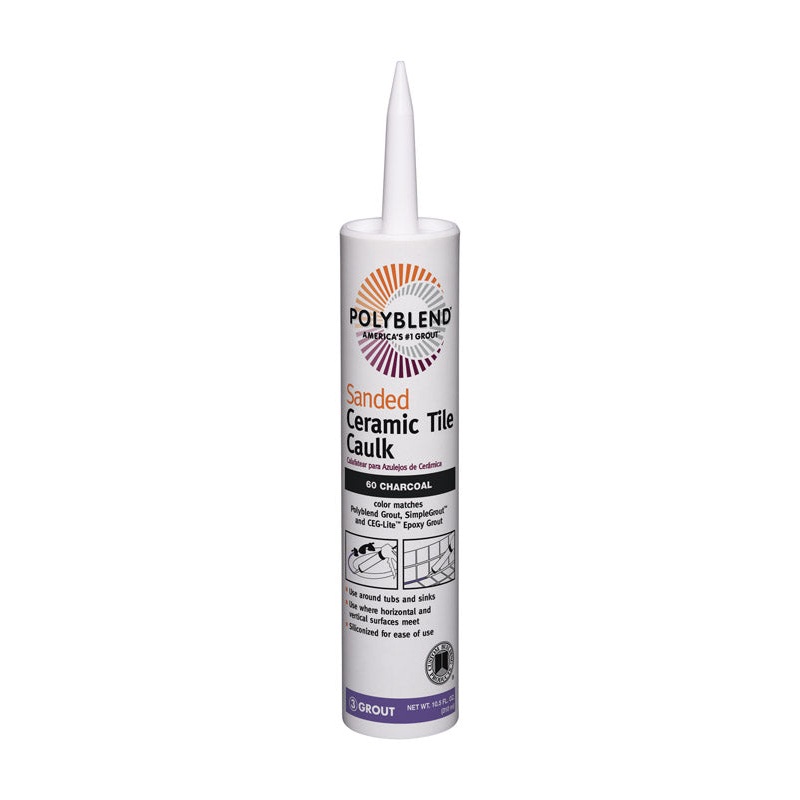 Polyblend Sanded Tile Caulk Charcoal 10.5 oz.