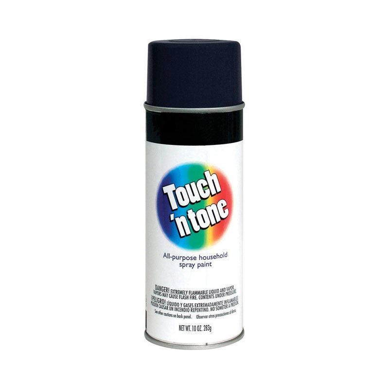 Touch ‘n Tone Black Flat Spray Paint 10 oz.
