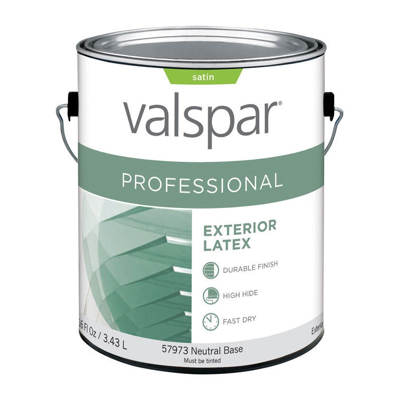 Valspar Contractor Professional Exterior Latex Paint Satin 1 gal. Neutral Base