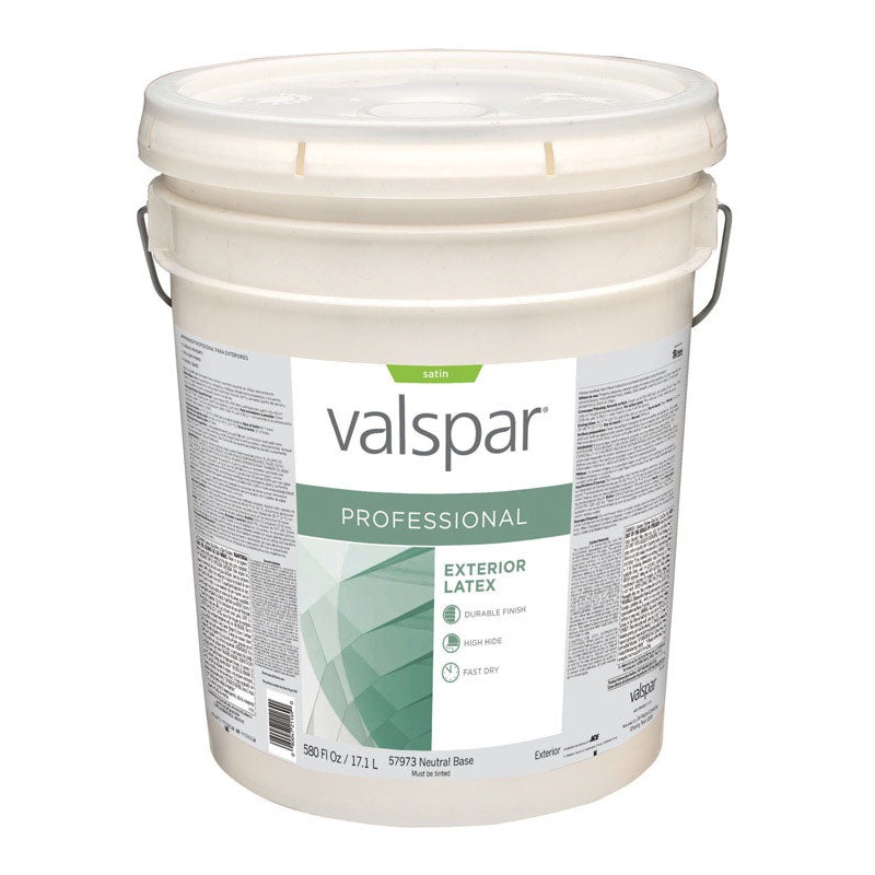 Valspar Contractor Professional Exterior Latex Paint Satin 5 gal. Neutral Base