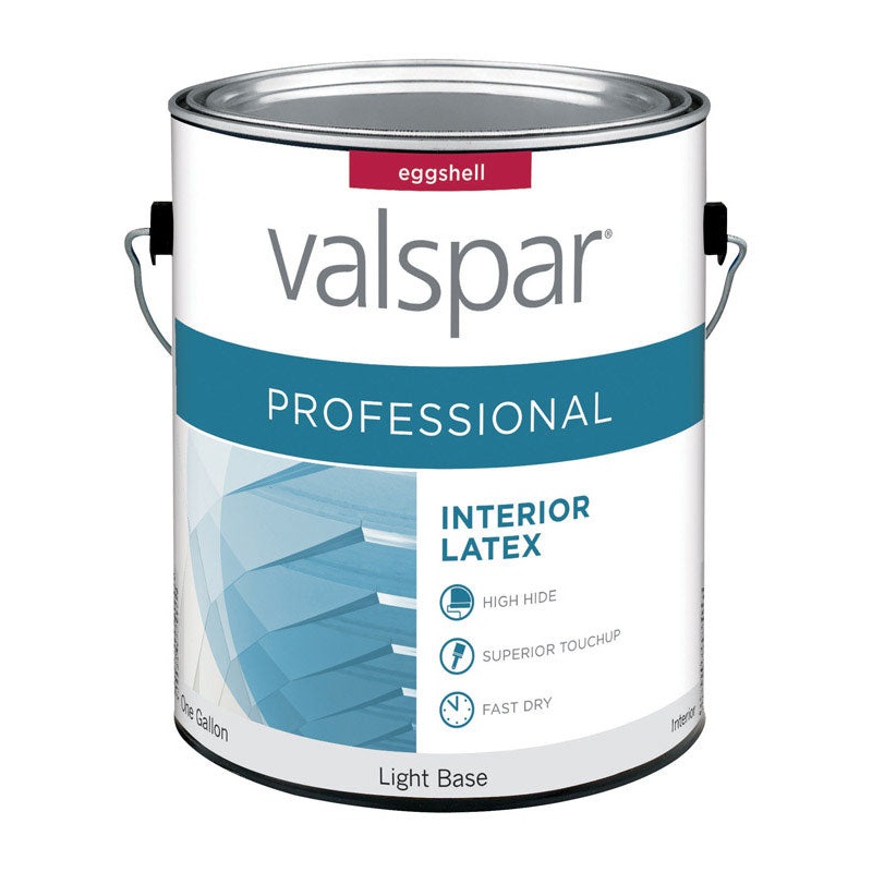 Valspar Contractor Professional Interior Acrylic Latex Paint Eggshell 1 gal. Light Base