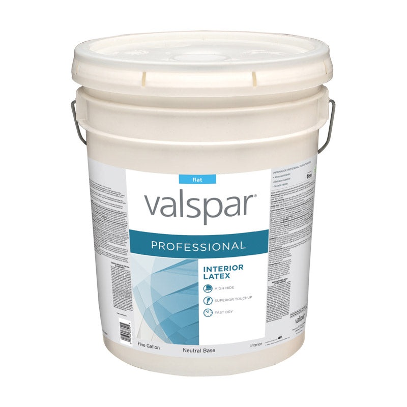 Valspar Contractor Professional Interior Acrylic Latex Paint Flat 5 gal. Neutral Base
