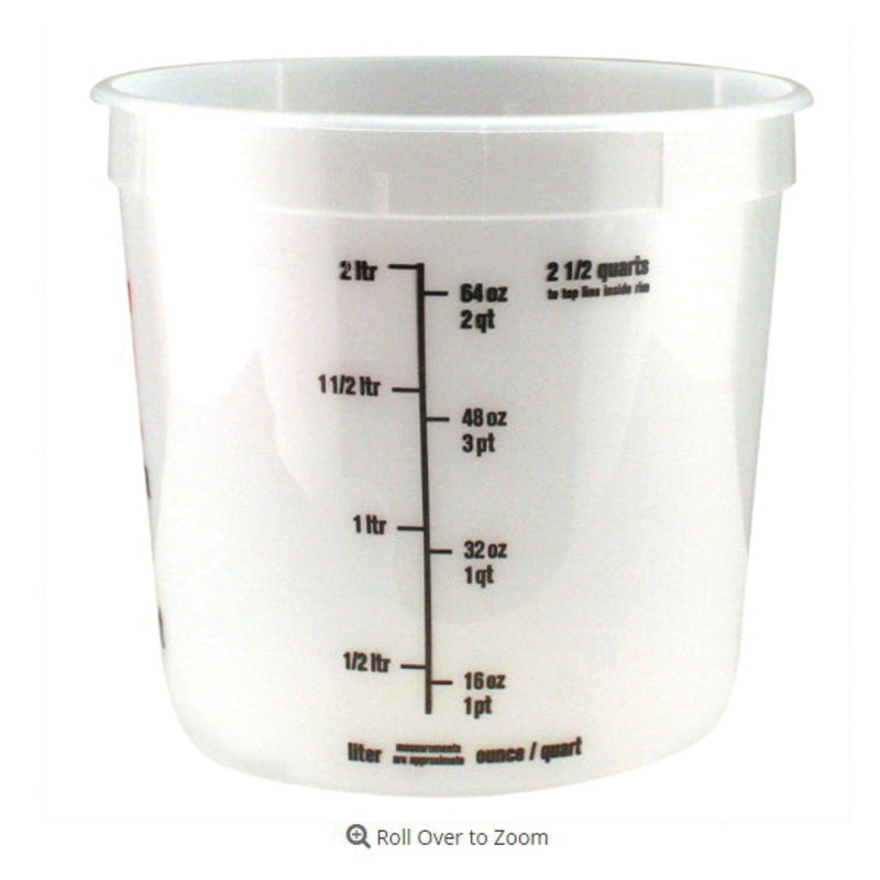 Ace Plastic Bucket 2.5 qt. Clear