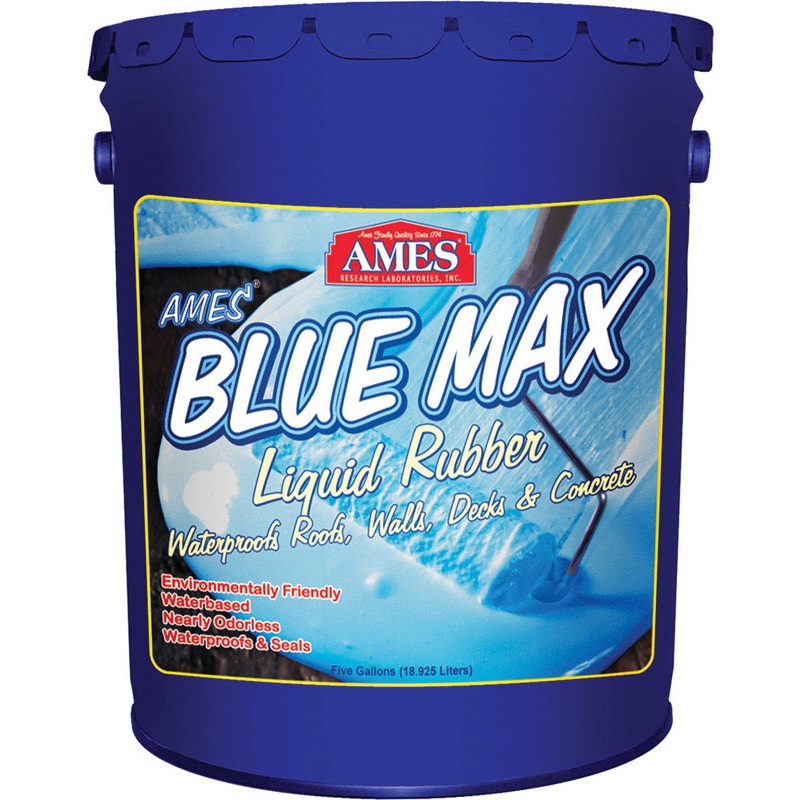 Ames Blue Max Liquid Rubber Matte Translucent Blue Water-Based Waterproof Sealer 5 gal.