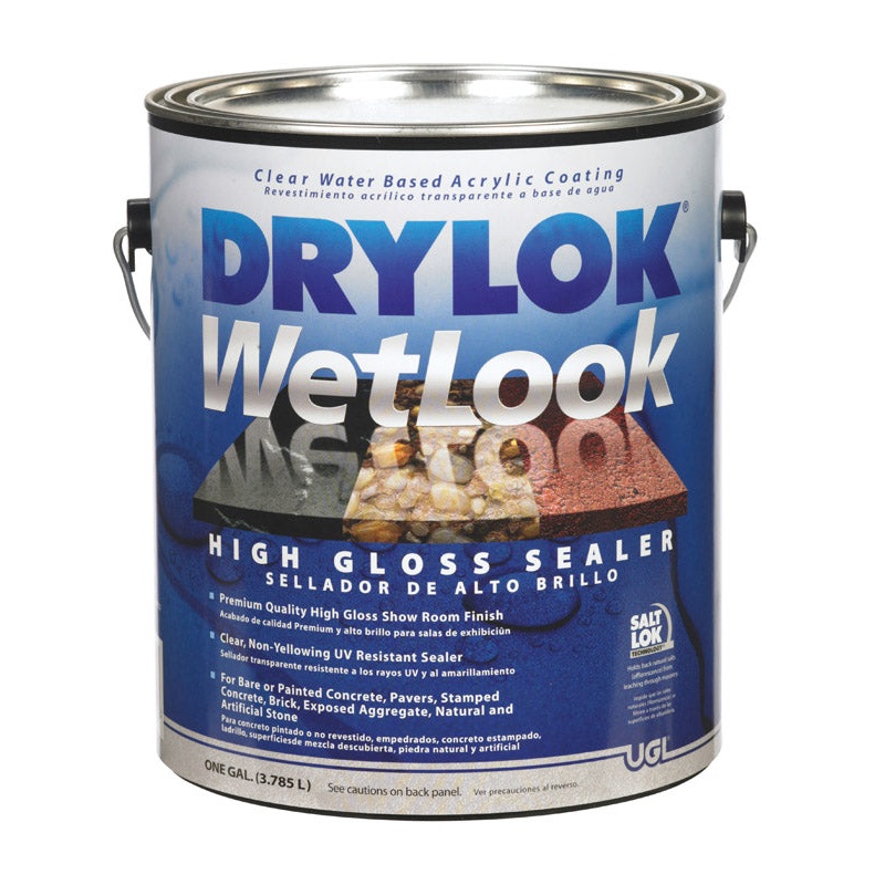 Drylok WetLook High Gloss Clear Water-Based Acrylic Sealer 1 gal.