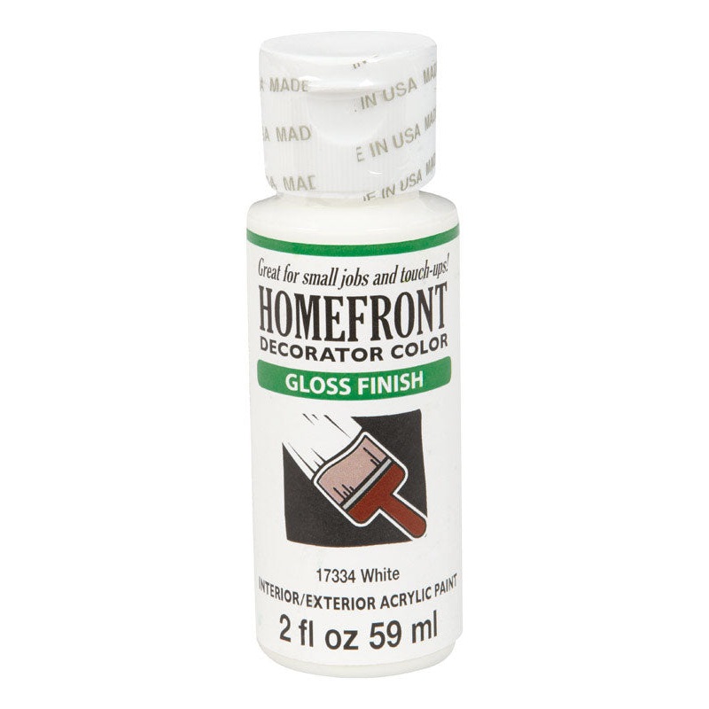 Homefront Gloss White Hobby Paint 2 oz.