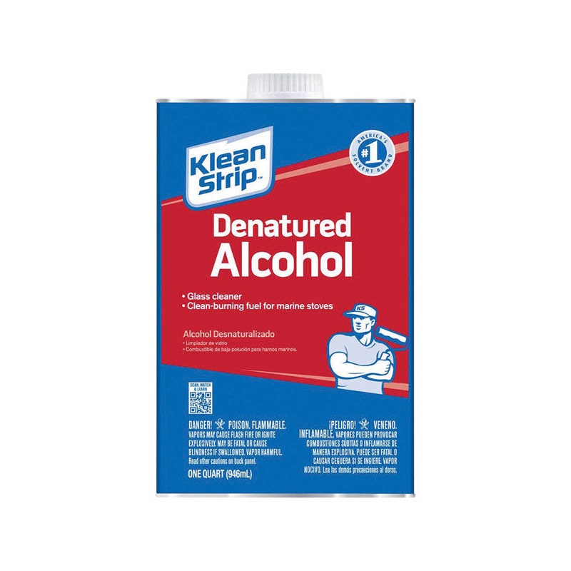 Klean Strip Denatured Alcohol Clean Burning Fuel 1 qt.