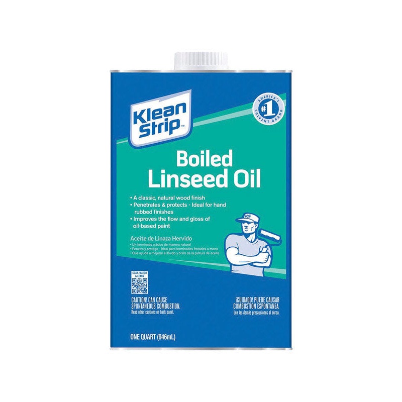 Klean Strip Oil-Based Boiled Linseed Oil Clear Gloss 1 qt.