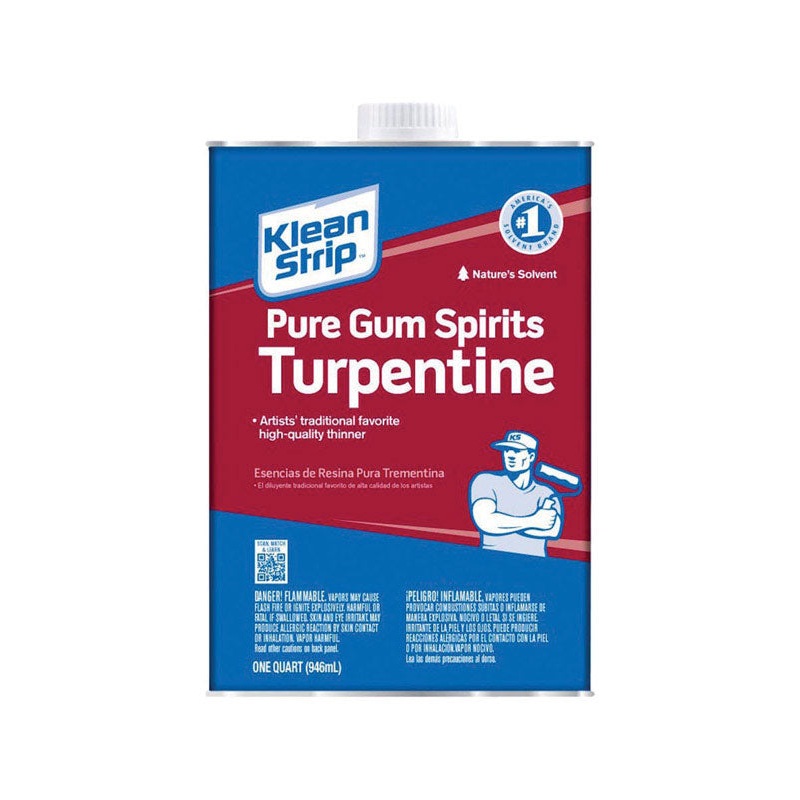 Klean Strip Pure Gum Spirits Turpentine Paint Thinner 1 qt.