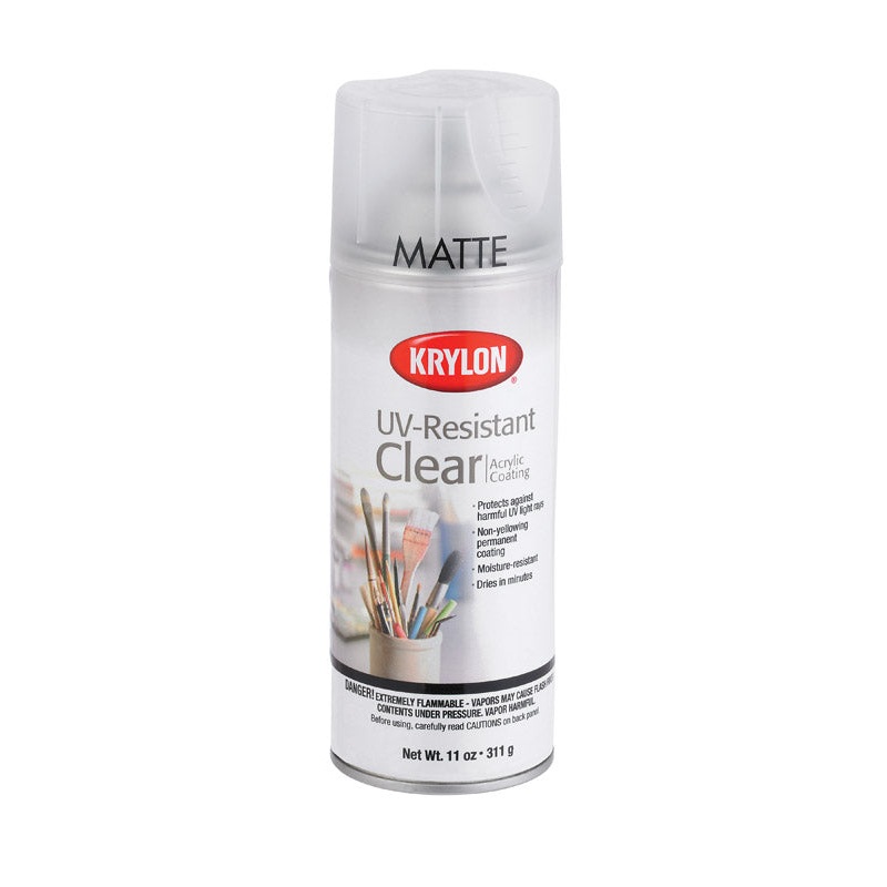 Krylon Clear Matte UV Resistant Acrylic Coating Spray 11 oz.