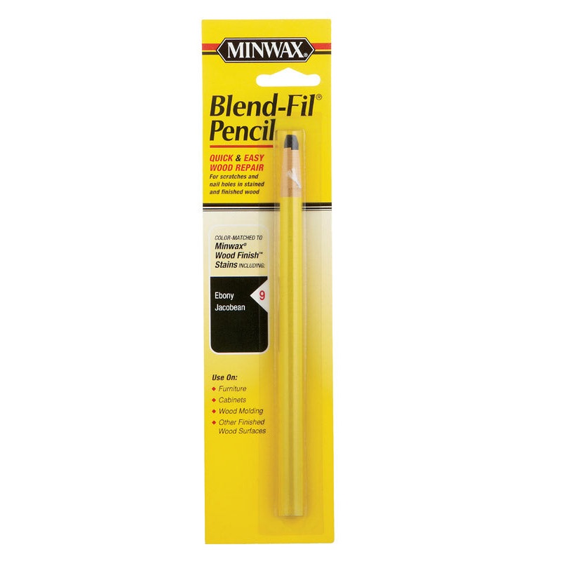 Minwax Blend-Fil No. 9 Ebony and Jacobean Wood Pencil 1 oz.