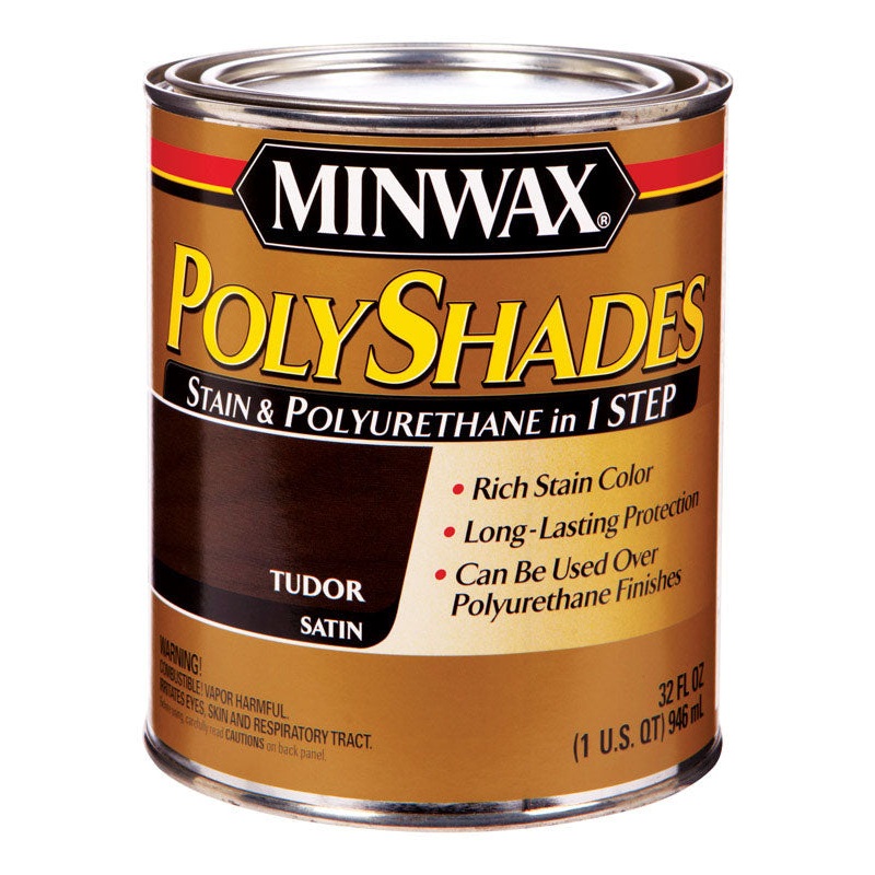 Minwax PolyShades Transparent Polyurethane Polyurethane Stain Tudor 1 qt.