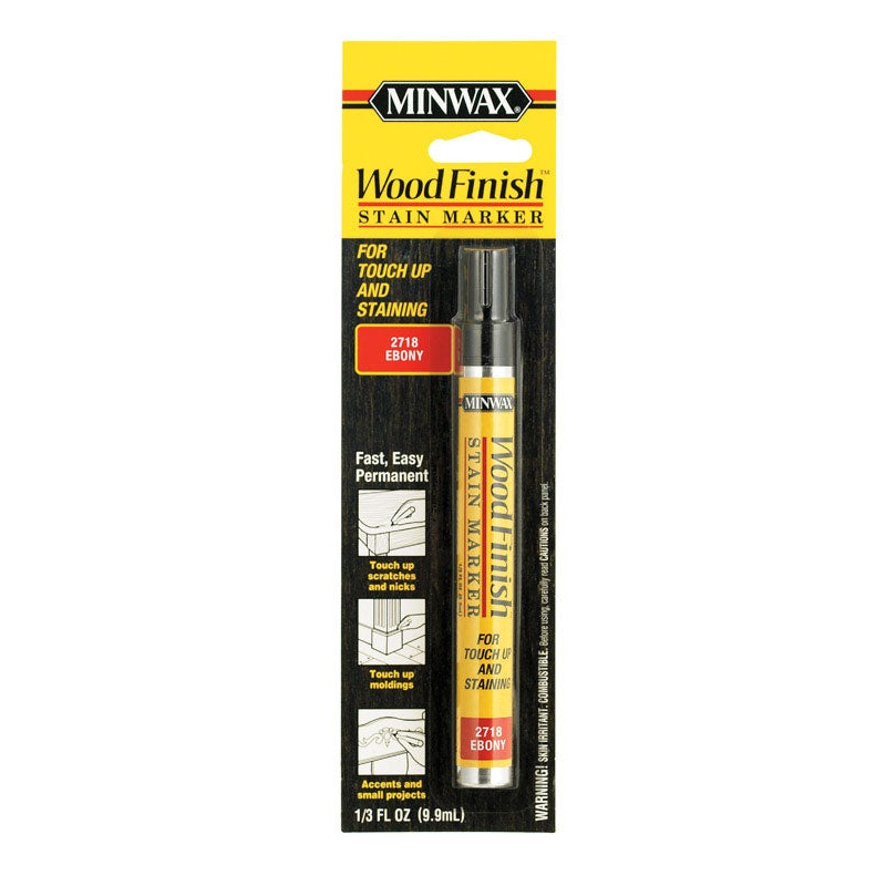 Minwax Wood Finish Semi-Transparent Ebony Oil-Based Oil Stain Marker 0.33 oz.