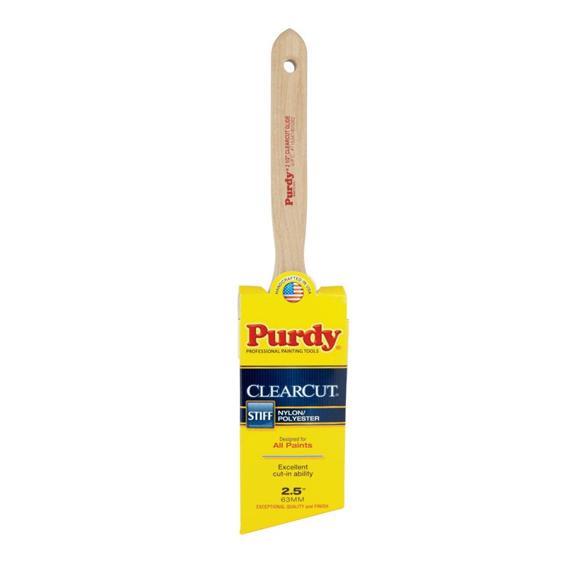 Purdy Clearcut Glide 2-1/2 in. W Angle Nylon Polyester Trim Paint Brush