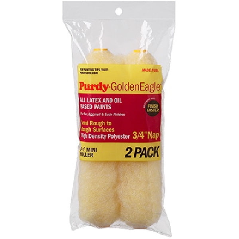 Purdy Golden Eagle Polyester Paint Roller Cover 3/4 in. L x 6-1/2 in. W 2 pk