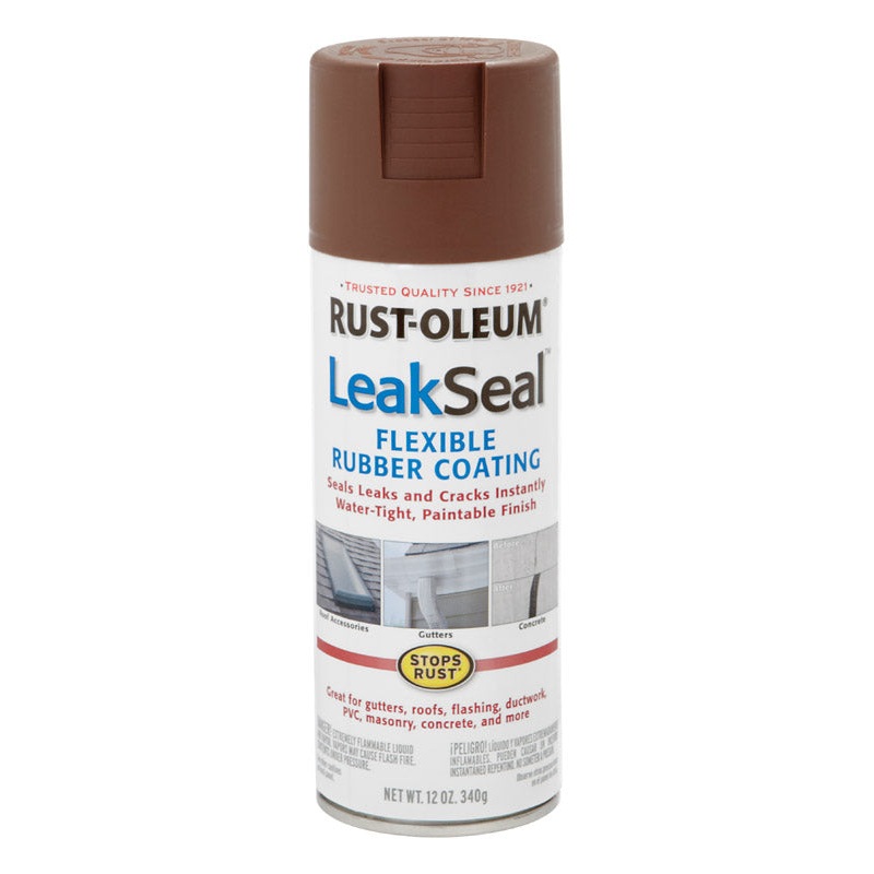 Rust-Oleum LeakSeal Rubberized Flexible Rubber Sealant 12 oz. Brown