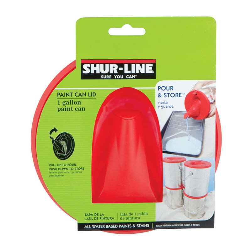 Shur-Line Plastic Lid 1 gal. Red