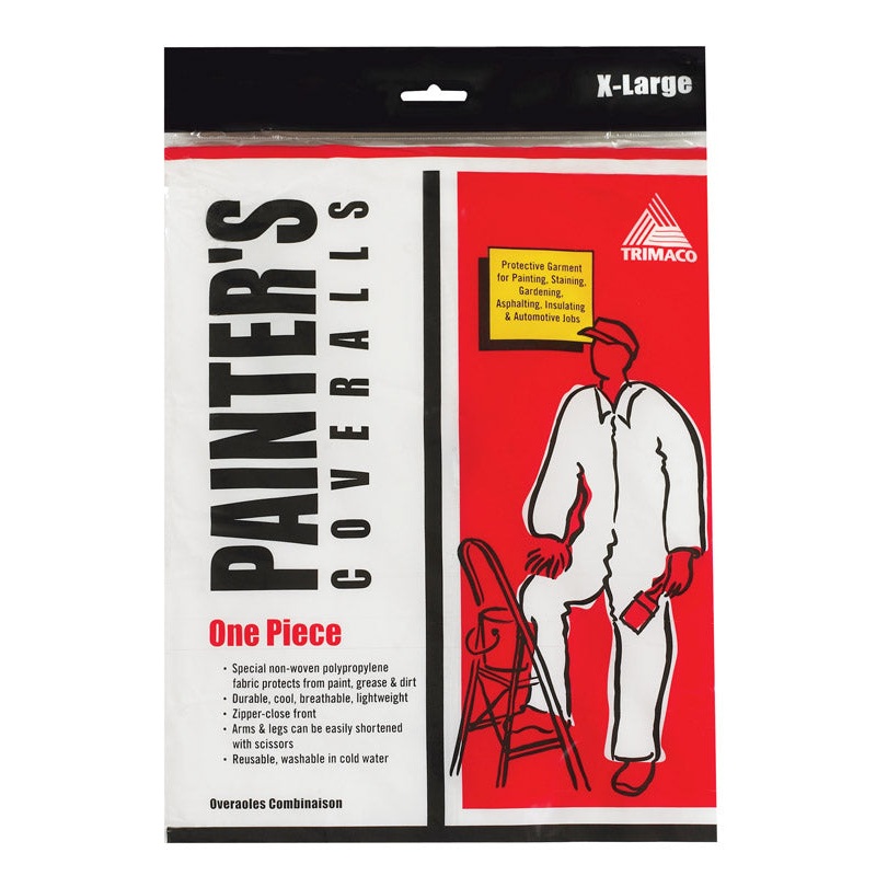 Trimaco Polypropylene Coveralls X-Large White