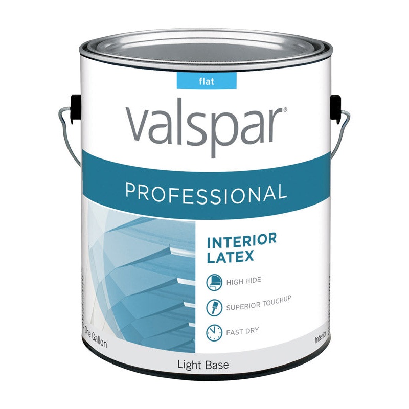Valspar Contractor Professional Flat Tintable Light Base Acrylic Latex Paint 1 gal.