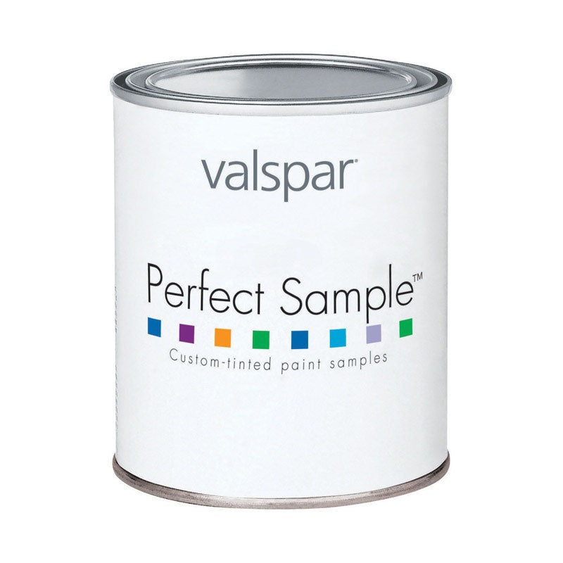 Valspar Interior Acrylic Latex Paint Sample Pure White Satin 1 pt.