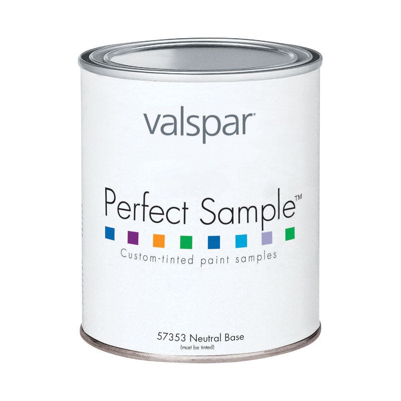 Valspar Interior Acrylic Latex Paint Sample Satin 1 pt. Neutral Base