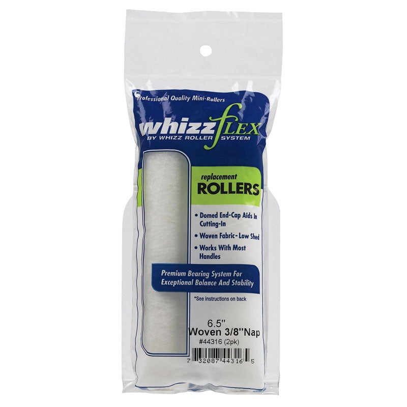 Whizz Flex Woven Paint Roller Cover 3/8 in. L x 6-1/2 in. W 2 pk