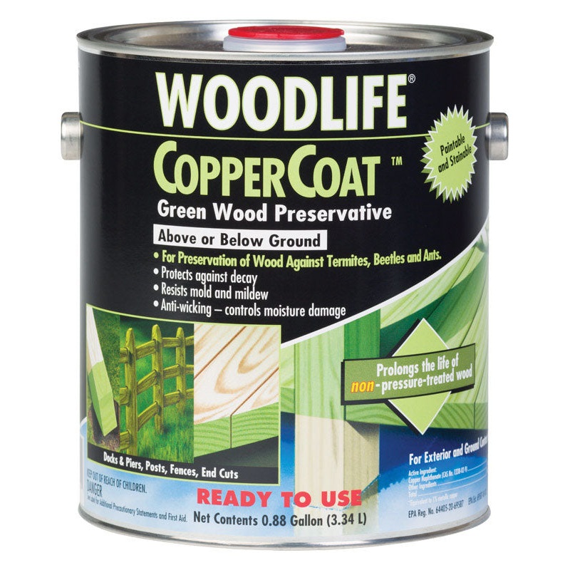 Woodlife CopperCoat Water-Based Wood Preservative Green 1 gal.