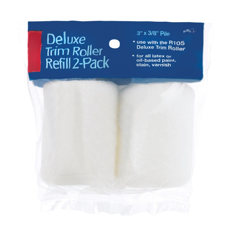 Wooster Deluxe Fabric Paint Roller Cover 3/8 in. L x 3 in. W 2 pk