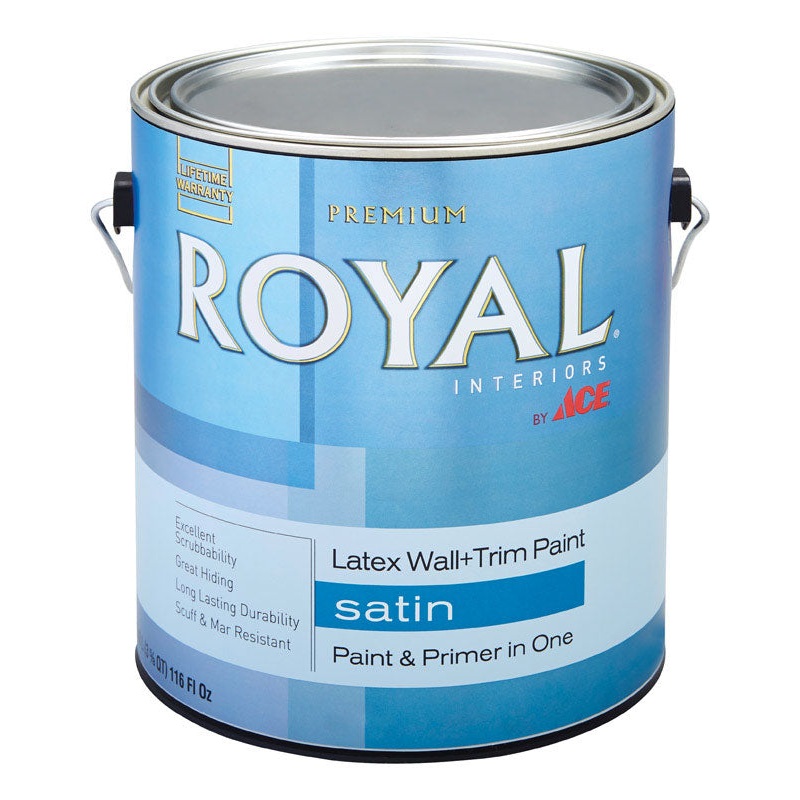 Ace Royal Interior Acrylic Latex Wall & Trim Paint Neutral Base Satin 1 gal. Neutral Base