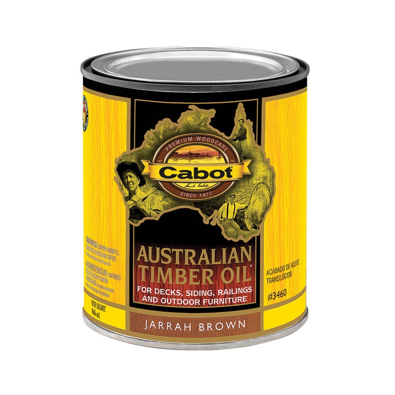 Cabot Transparent Penetrating Oil Formula Australian Timber Oil Jarrah Brown 1 qt.