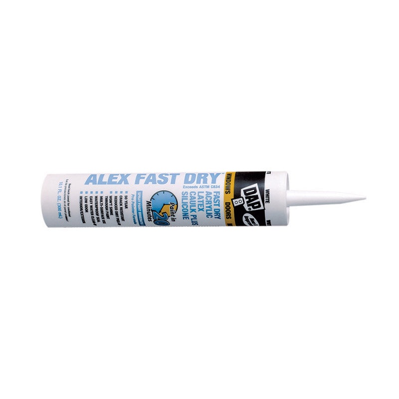 DAP Alex Fast Dry Latex Caulk White 10.1 oz.