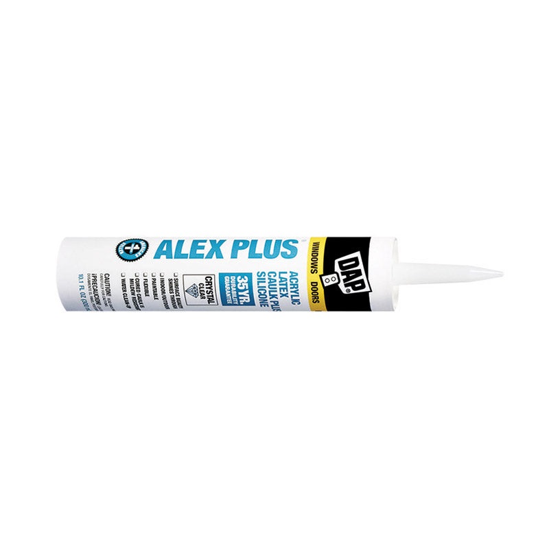 DAP Alex Plus Acrylic Latex Caulk Clear 10.1 oz.