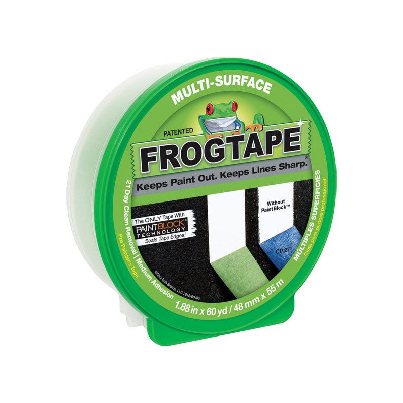 FrogTape 1.88 in. W x 60 yd. L General Purpose Painter’s Tape Medium Strength Green 1 pk