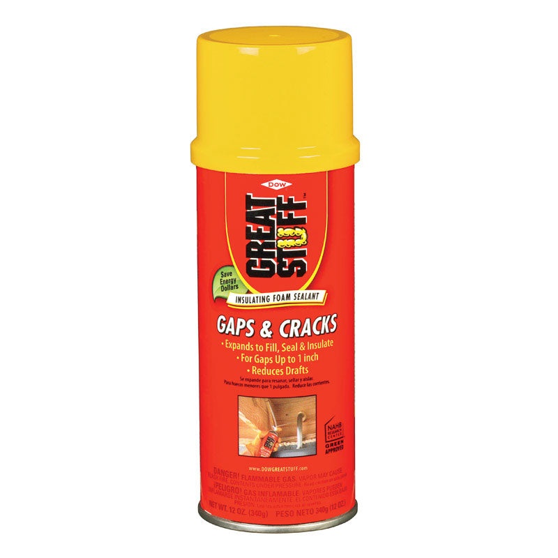 Great Stuff Polyurethane Foam Gaps & Cracks Insulating Sealant Cream 12 oz.