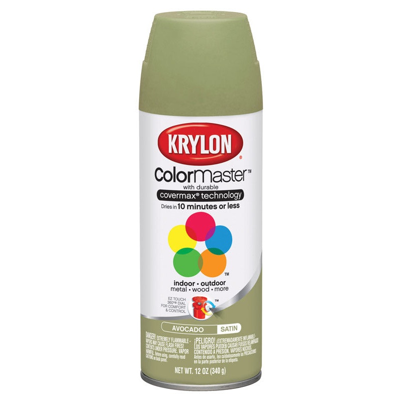 Krylon ColorMaster Avocado Satin Spray Paint 12 oz.