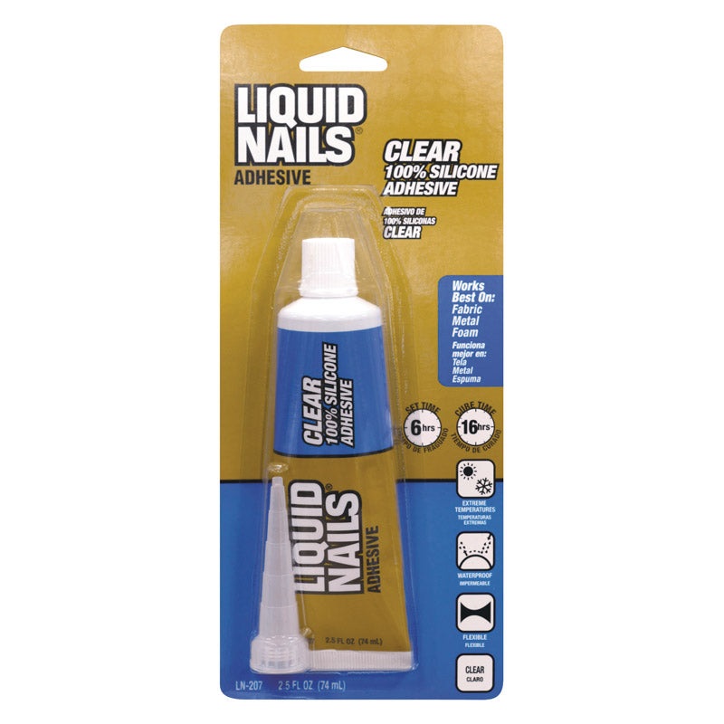 Liquid Nails Clear Small Projects Silicone Adhesive 2.5 oz.