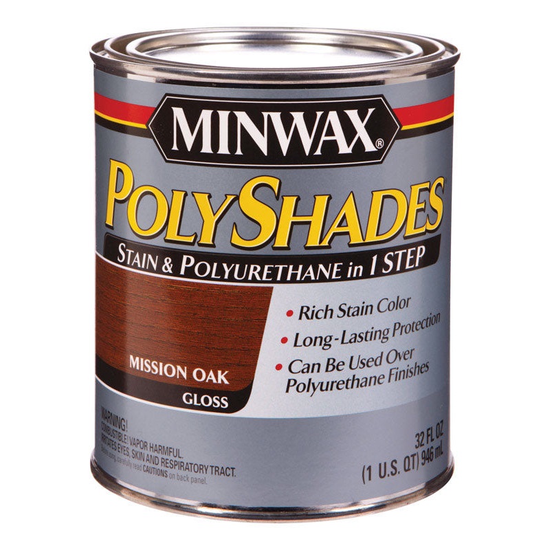 Minwax PolyShades Transparent Polyurethane Polyurethane Stain Mission Oak 1 qt.