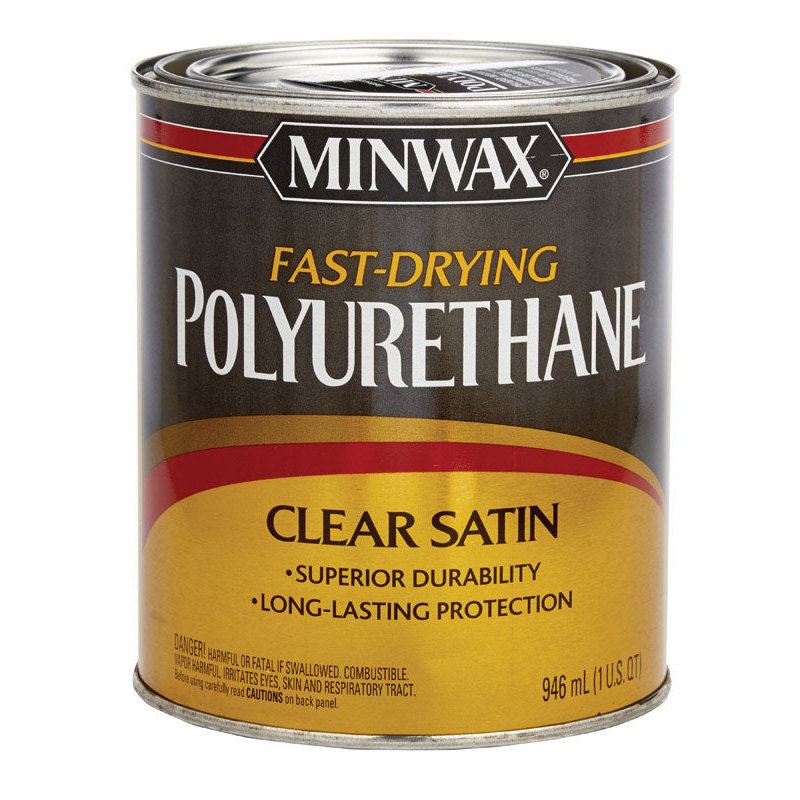 Minwax Satin Clear Fast-Drying Polyurethane 1 qt.