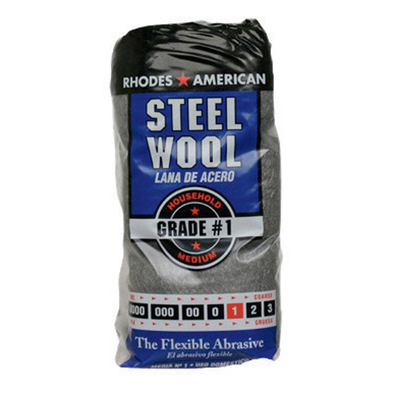 Rhodes American 3-1/4 in. W x 8-3/4 in. L Medium 1 Grade Steel Wool