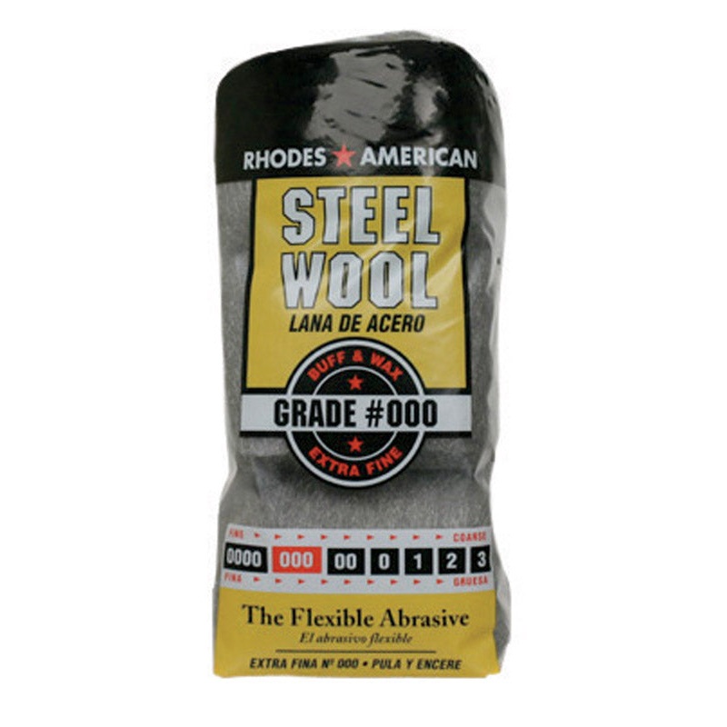 Rhodes American 4 in. W x 8-3/4 in. L Extra Fine 000 Grade Steel Wool