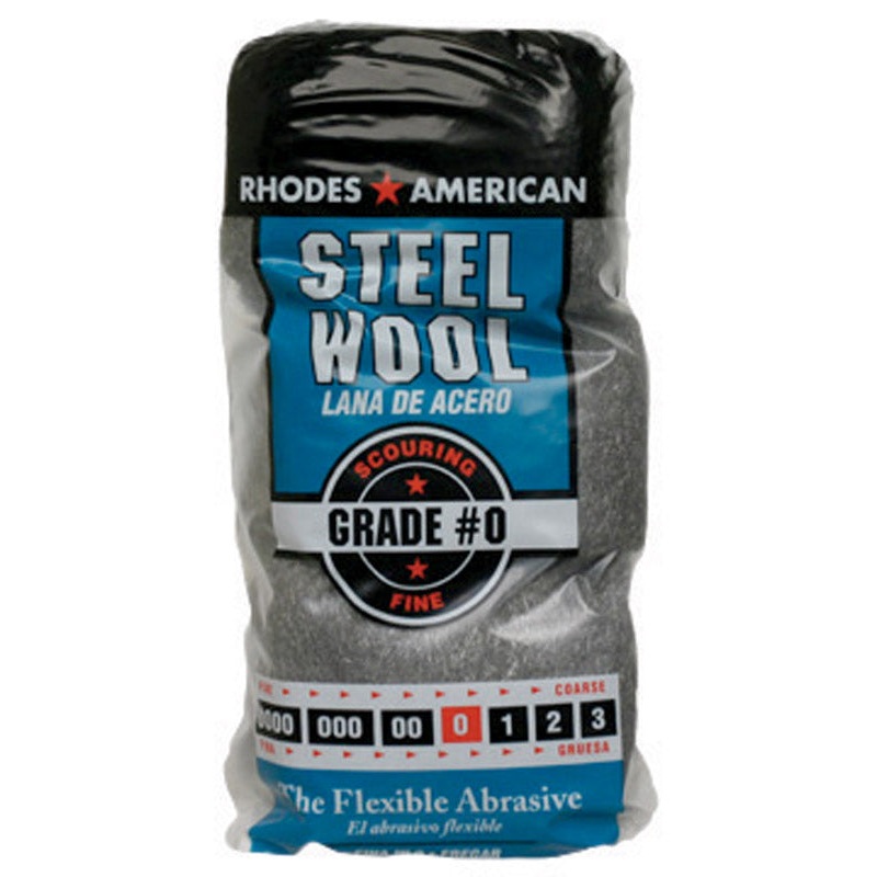 Rhodes American 4 in. W x 8-3/4 in. L Fine 0 Grade Steel Wool